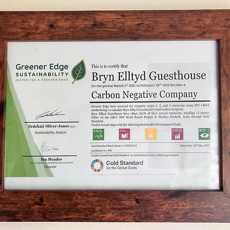 Penzion Bryn Elltyd Eco House Blaenau Ffestiniog Exteriér fotografie